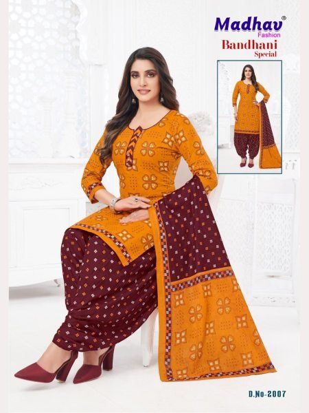 Madhav Bandhani Special Full Set Dress Material Collection  Full Set Dress Material