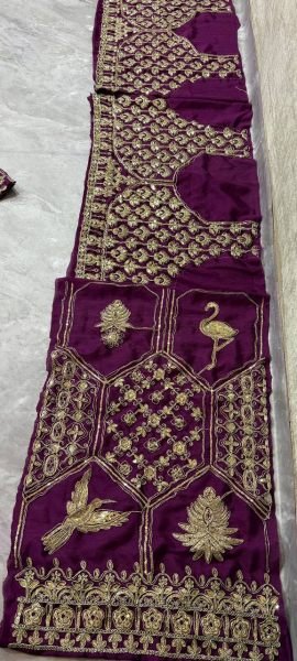 Magenta Chinon Silk Wedding Lehenga with Heavy Embroidery Exclusive Export Edition Designer Lehenga Choli