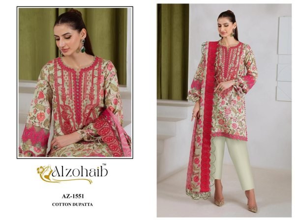 Magnetic Cream Pure Cotton Patch Work Suit Set for Daily Wear and Festive Occasions Pakistani Suits Wholesale