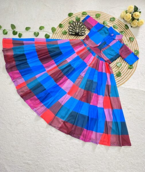 Magnetic Multi Mul Chanderi Long Midi Dress with Jacket at Manufacturer Price Western Ladies Top Wholesale