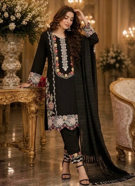 Magnetic Satin Rayon Kurti Suits Set With Thread Work And Viscose Dupatta For Party Wear Ready To Wear Collection