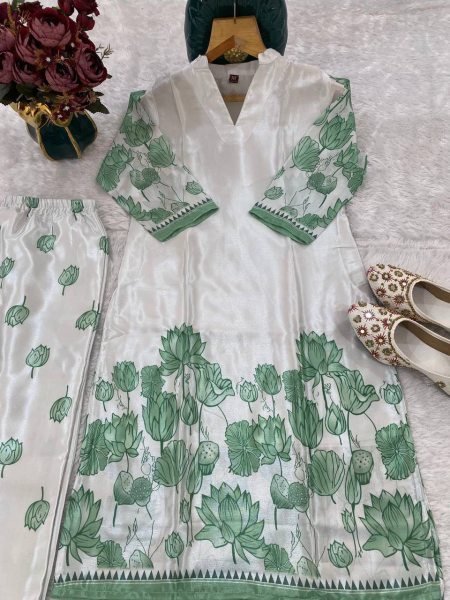 Magnetic White Green Wholesale Co Ord Set for Resellers at Manufacturer Rate CO ORD Sets