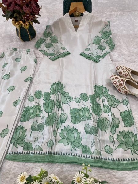 Magnetic White Green Wholesale Co Ord Set for Resellers at Manufacturer Rate CO ORD Sets
