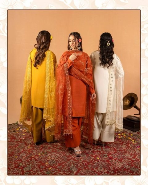 Magnetic White Roman Chanderi Silk Farshi Salwar Suit with Sequin Embroidery for Festival Rate Ready To Wear Collection