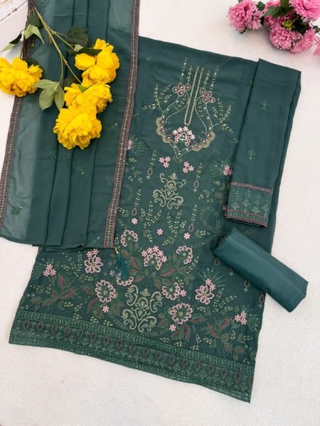 Mah E Rooh Teal Green Designer Suit Set for Wedding Wear Women Pakistani Suits Wholesale