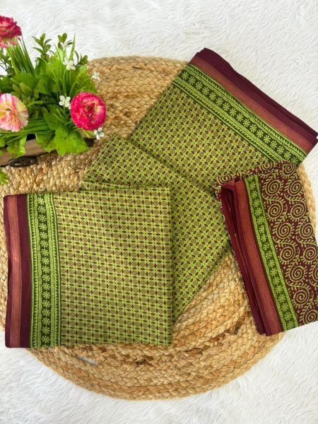 Maharani Zari Border Malai Cotton Saree  with Zari Border  Classic Comfort for Every Day Printed Cotton Sarees Wholesale