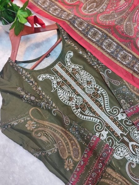 Mahendi Green Heavy Cotton Printed Kurti with Pant and Cotton Dupatta For Daily Wear  Printed Kurtis