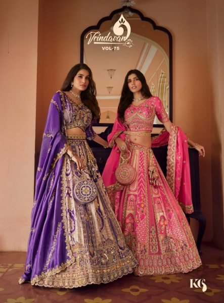 Majestic Pueple Bridal Lehenga in Premium Banarasi Silk with Swarovski For Wedding Wear Bridal Lehenga Choli