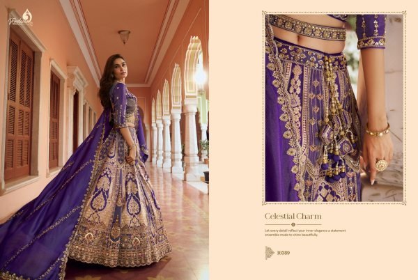 Majestic Pueple Bridal Lehenga in Premium Banarasi Silk with Swarovski For Wedding Wear Bridal Lehenga Choli