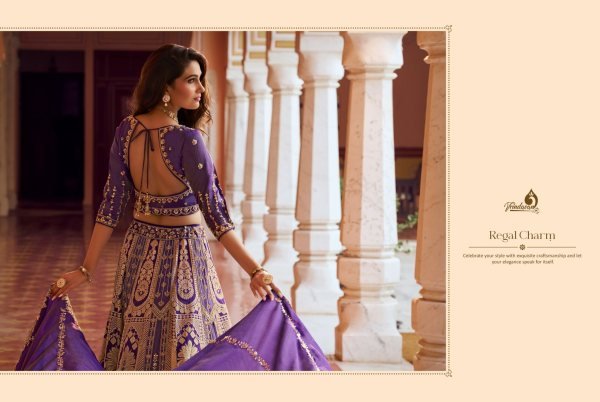 Majestic Pueple Bridal Lehenga in Premium Banarasi Silk with Swarovski For Wedding Wear Bridal Lehenga Choli