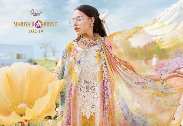 Mariya B Mprint Vol-19: Elegant Pakistani Cotton Salwar Kameez Collection Cotton Salwar Kameez Wholesale