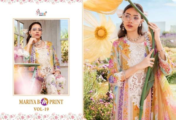 Mariya B Mprint Vol-19: Elegant Pakistani Cotton Salwar Kameez Collection Cotton Salwar Kameez Wholesale