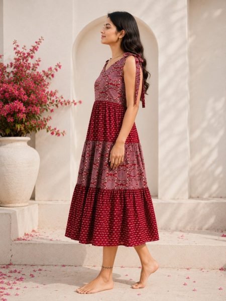 Maroon Designer Cotton Straight Kurti Collection For Summer Wear Western Ladies Top Wholesale
