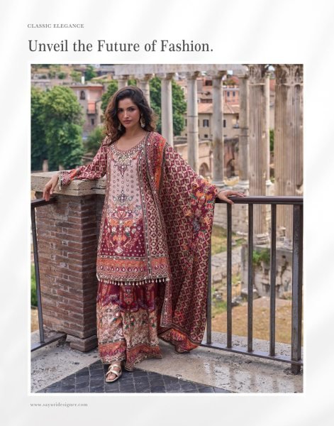 Maroon Natural Crepe Silk Printed Top and Palazzo with Designer Gota Dupatta For Diwali Festival Designer Plazzo Salwar Suits Wholesale