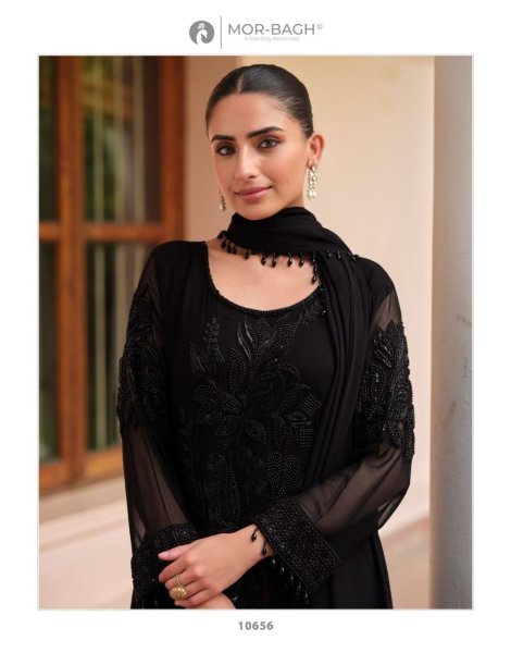 Marvelous Black Wholesale Georgette Suit Set for Resellers at Manufacturer Rate Embroidery Suits Wholesale