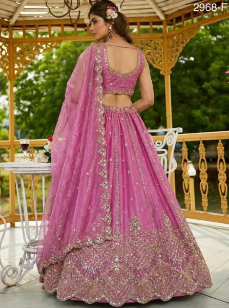 Marvelous Pink Festive and Wedding Lehenga with Elegant Designer Look Bridal Lehenga Choli