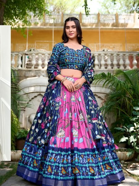 Marvelous Pink Patola Printed Silk Traditional Lehenga Choli  