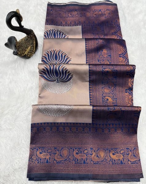 Marvelous Purple Soft Banarasi Silk Saree with Matching Unstitch Blouse at Wholesale Rate Silk Sarees Wholesale