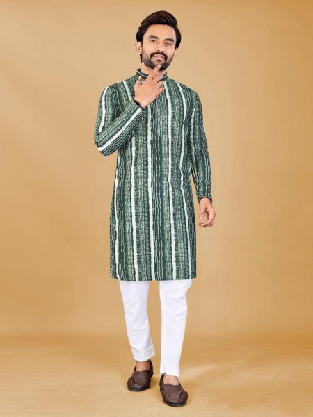Men Rayon Kurta with Chikankari Embroidery for Festive Wear