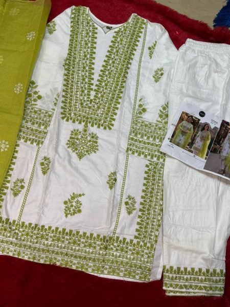 Mehboob Tex 1780 Rayon Embroidered Dress Material with Kota Doriya Dupatta for Wholesale Buyers Embroidery Suits Wholesale