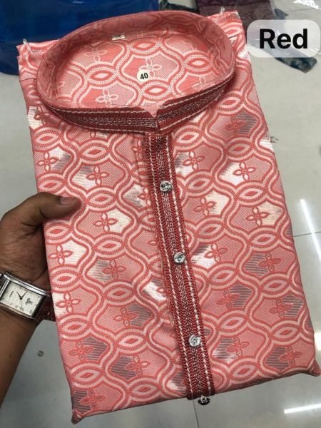 Mens Jacquard Kurta Pajama Imported Silk Wedding and Festive Look Kurta Pajama Wholesale