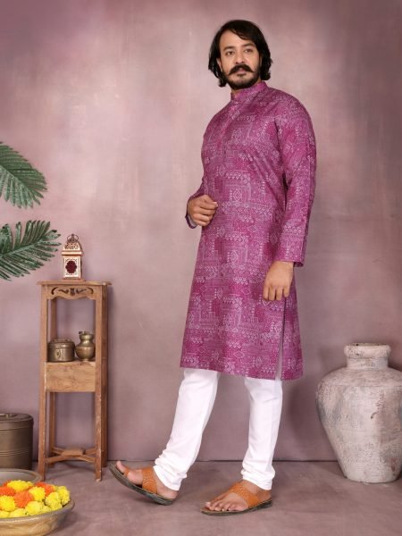 Pink Heavy Cotton Sequence Work Kurta Pyjama Sangeet Special Kurta Pajama Wholesale