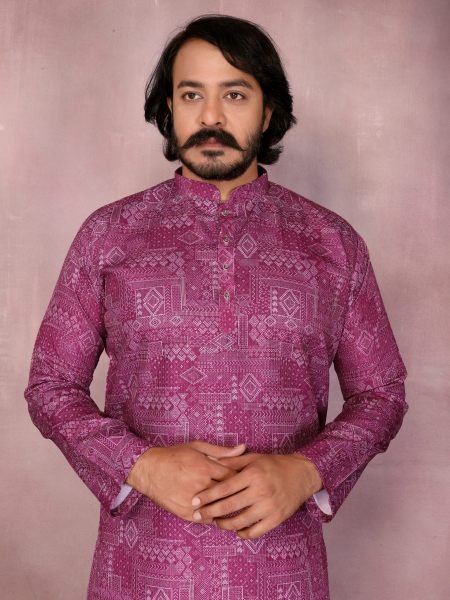 Pink Heavy Cotton Sequence Work Kurta Pyjama Sangeet Special Kurta Pajama Wholesale