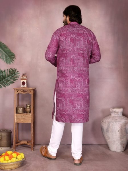 Pink Heavy Cotton Sequence Work Kurta Pyjama Sangeet Special Kurta Pajama Wholesale