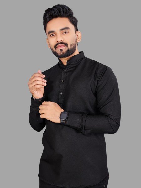 Mens Plain Short Kurta Mens Short Kurta