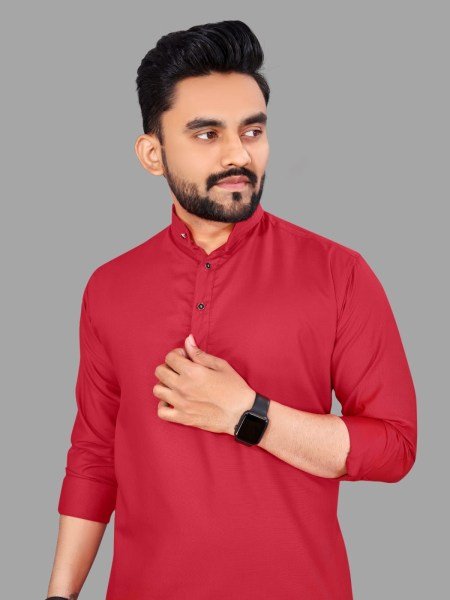 Mens Plain Short Kurta Mens Short Kurta