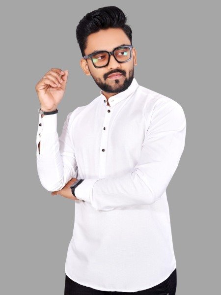 Mens Plain Short Kurta Mens Short Kurta