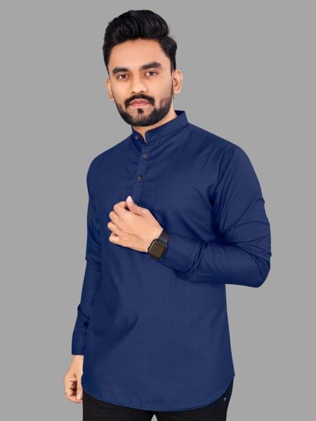 Mens Plain Short Kurta Mens Short Kurta