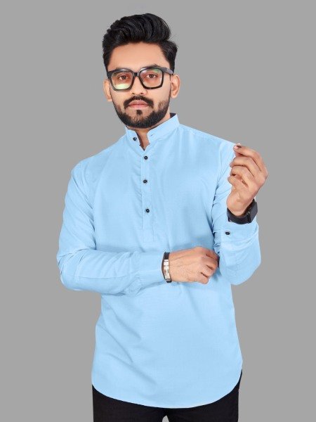 Mens Plain Short Kurta Mens Short Kurta