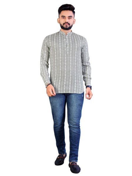 Mens Short Cotton Kurta Collection  Mens Short Kurta