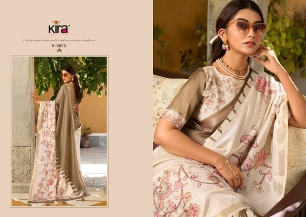 Mesmerizing Brown Stylish Tussar Silk Saree with Rich Pallu Design Printed Cotton Sarees Wholesale