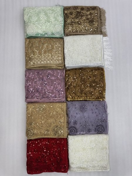 Mesmerizing Champagne Colored Wedding Saree Made From Heavy Quality Butterfly Net Bollywood Fancy Sarees Wholesale