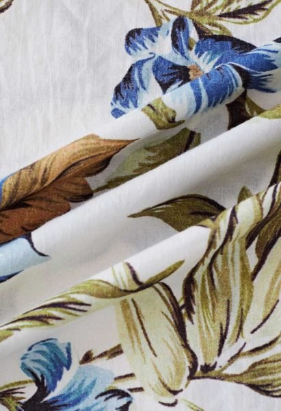 Mesmerizing Ivory Blue Elegant Linen Cotton Maxi Dress for Vacation Wear Collection Western Ladies Top Wholesale