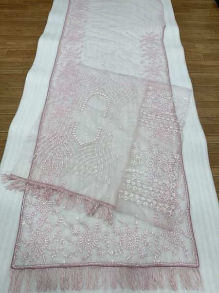 Mesmerizing Pink Sequins Saree with Heavy Embroidered Blouse for Festive Wear Bollywood Fancy Sarees Wholesale
