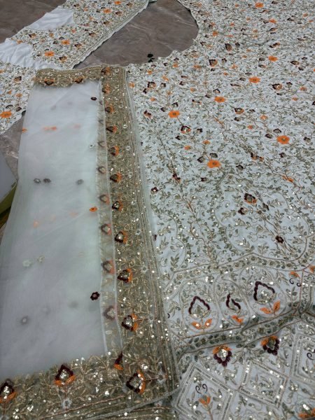 Mesmerizing Semi Stitched Satin Silk Lehenga with Can Can for Wedding Collection Bridal Lehenga Choli