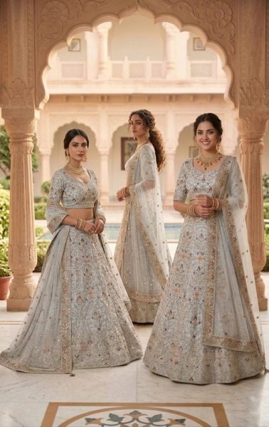 Mesmerizing Semi Stitched Satin Silk Lehenga with Can Can for Wedding Collection Bridal Lehenga Choli