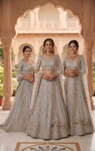 Mesmerizing Semi Stitched Satin Silk Lehenga with Can Can for Wedding Collection Bridal Lehenga Choli