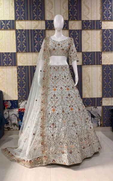 Mesmerizing Semi Stitched Satin Silk Lehenga with Can Can for Wedding Collection Bridal Lehenga Choli