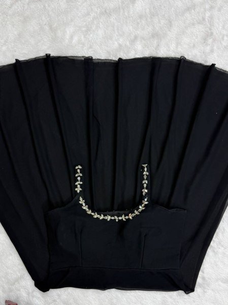 Midnight Mirror Georgette Anarkali Set with Palazzo    Dupatta Ready to Wear Anarkali Kurtis 