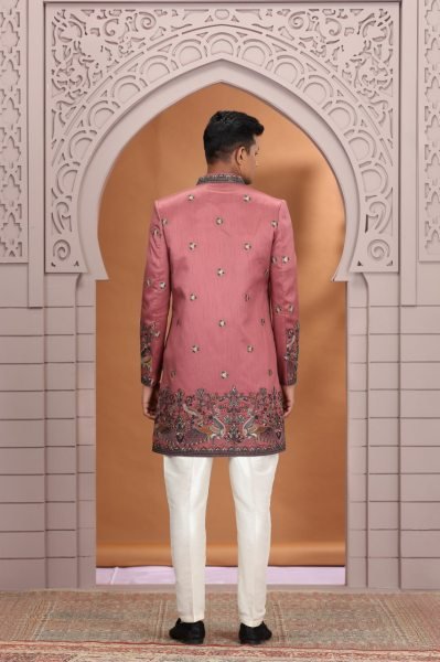 Minimalist Hot Pink Designer Art Silk Suit Collection with Computer Thread Work Kurta Pajama Wholesale
