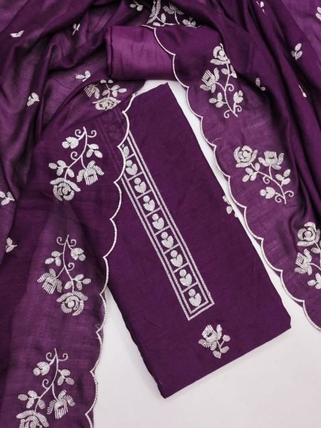 Minimalist Purple Festival Wear Vichitra Silk Kurti Suit with Rich Sequins Embroidery Color Set Matching Dress Material Wholesale