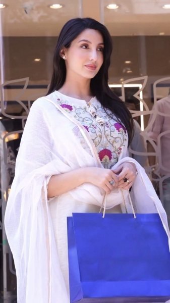 Minimalist White Roman Fabric Kurti Pant Dupatta Set for Office Wear  Straight Cut Long Kurtis