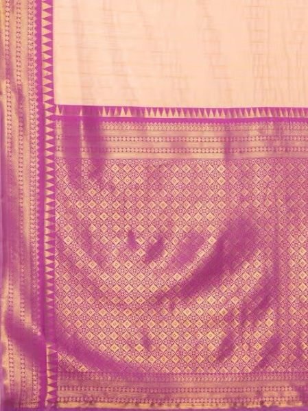 Modern Peach Banarasi Silk Saree with Matching Blouse Piece for Women Banarasi Saree Wholesale
