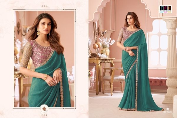 Modern Teal Green Trending Party Wear Saree Collection for Boutiques Designer Wedding Sarees Wholesale