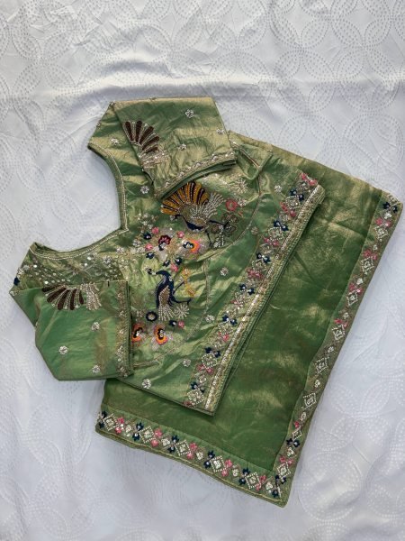 Modish Green Premium Fendy Satin Silk Saree at Manufacturer Rate Designer Wedding Sarees Wholesale