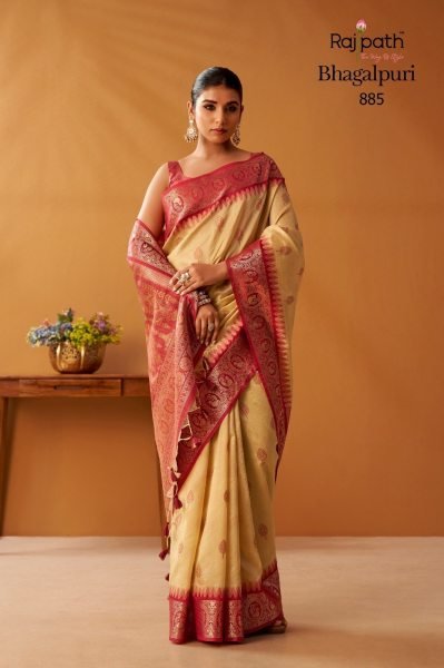 Modish Red Cream Modal Cotton Saree with Traditional Pochampally Border Weaving Printed Cotton Sarees Wholesale